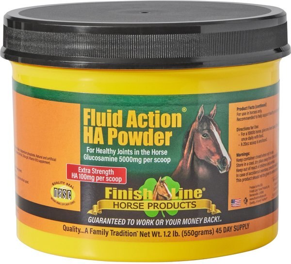 Finish Line Fluid Action Hyaluronic Acid Joint Support Powder Horse Supplement, 1.2-lb tub slide 1 of 1
