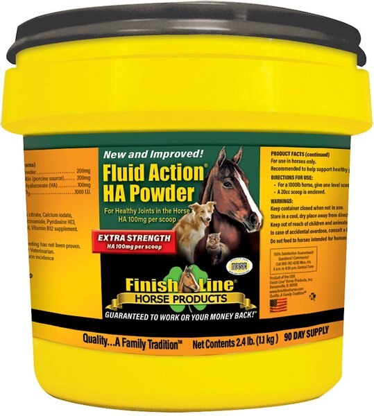 Finish Line Fluid Action Hyaluronic Acid Joint Support Powder Horse Supplement, 2.4-lb tub slide 1 of 1