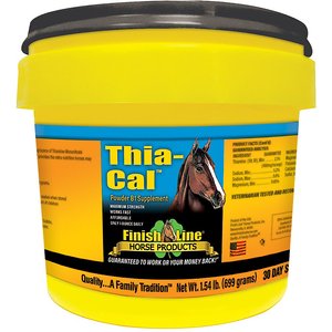 Finish Line Thia-Cal Liquid B1 Calming Powder Horse Supplement, 1.54-lb tub