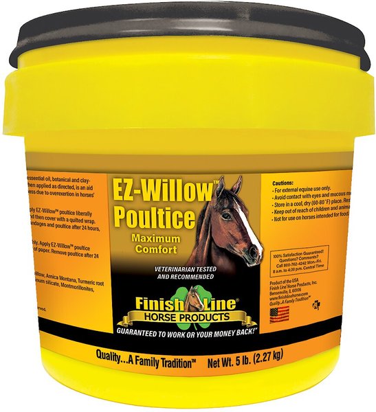Finish Line EZ-Willow Sore Muscle & Joint Pain Relief Horse Poultice, 5-lb tub slide 1 of 1