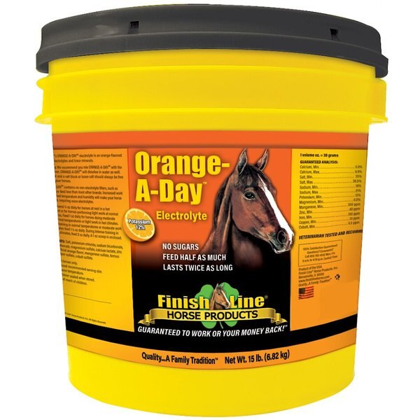 FINISH LINE AppleADay Electrolyte Apple Flavor Powder Horse Supplement, 15lb tub