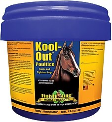 Finish Line Kool Out Sore Muscle & Joint Pain Relief Horse Poultice, 5-lb tub