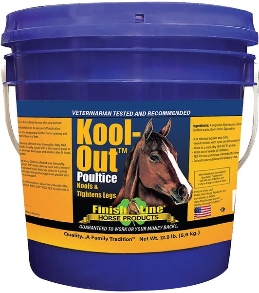 Finish Line Kool Out Sore Muscle & Joint Pain Relief Horse Poultice, 12.9-lb tub slide 1 of 1