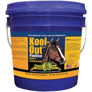 Finish Line Kool Out Sore Muscle & Joint Pain Relief Horse Poultice, 12.9-lb tub