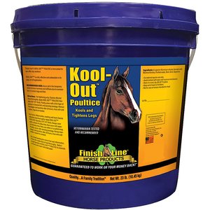 Finish Line Kool Out Sore Muscle & Joint Pain Relief Horse Poultice, 23-lb tub