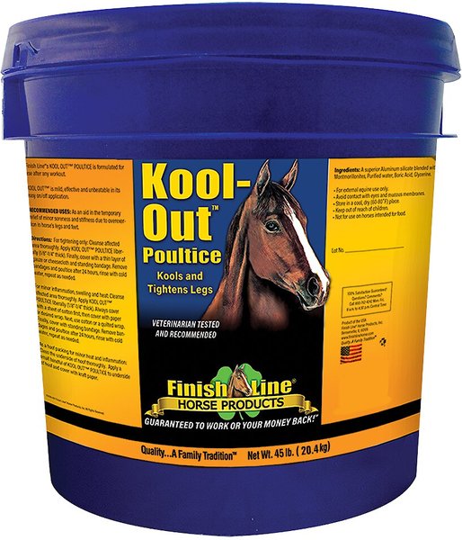 Finish Line Kool Out Sore Muscle & Joint Pain Relief Horse Poultice, 45-lb tub slide 1 of 1