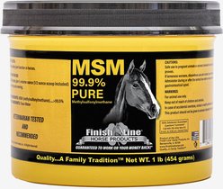 Finish Line MSM Joint Support Powder Horse Supplement, 1-lb tub