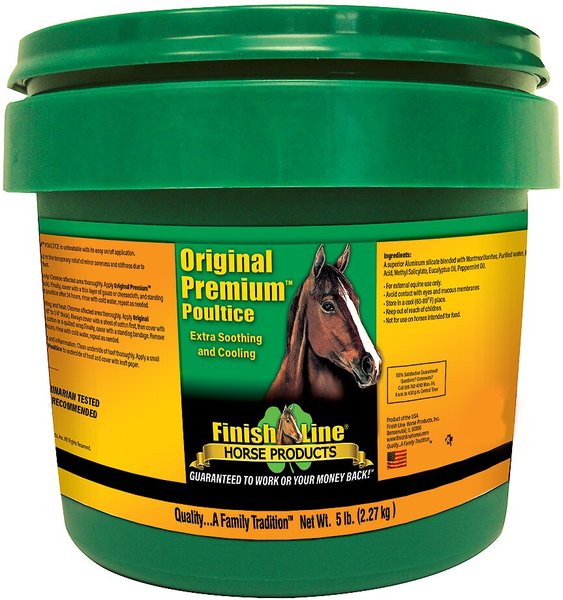 Finish Line Original Premium Sore Muscle & Joint Pain Relief Horse Poultice, 5-lb tub slide 1 of 1