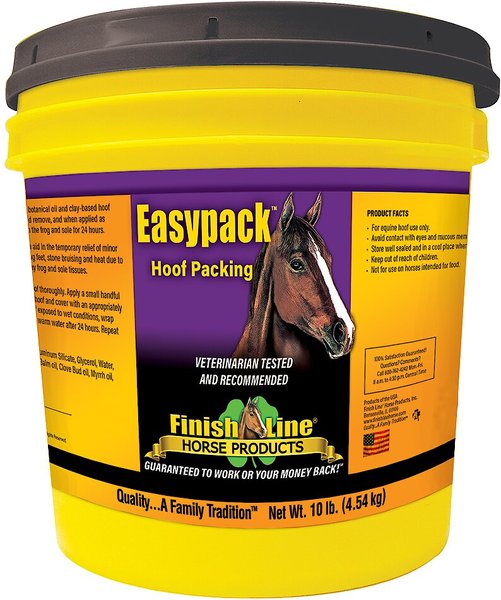 Discontinued - FINISH LINE Easypack Horse Hoof Packing, 10-lb tub ...