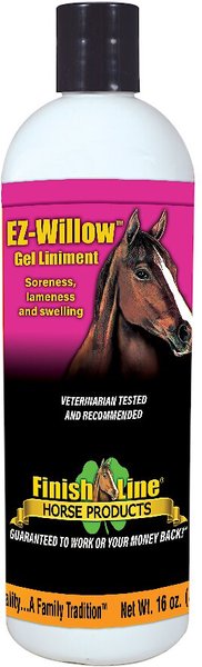 Finish Line EZ-Willow Sore Muscle & Joint Pain Relief Horse Liniment Gel, 16-oz bottle slide 1 of 1