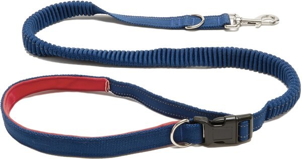 FurHaven Easy-Tether Reflective Bungee Dog Leash, Classic Navy, 6.67-ft long slide 1 of 7