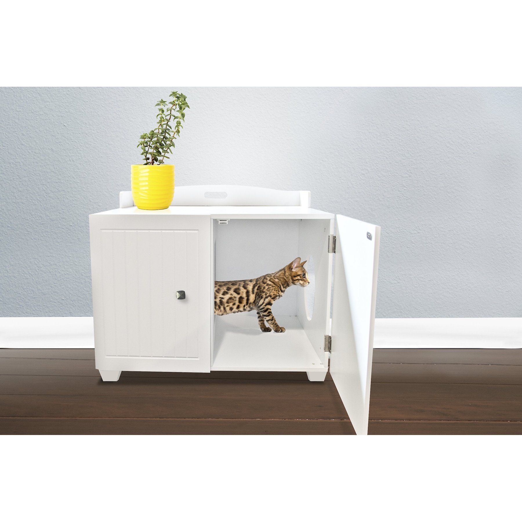Tiger Tough Classic Bench Hidden Cat Litter Box Enclosure