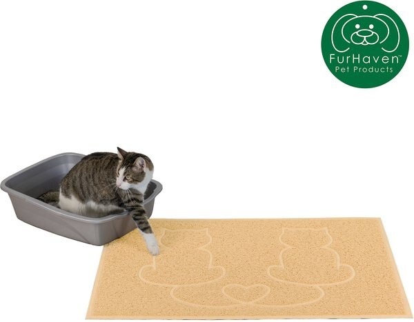 FurHaven Tiger Tough Tidy Paws Pet Food & Litter Mat