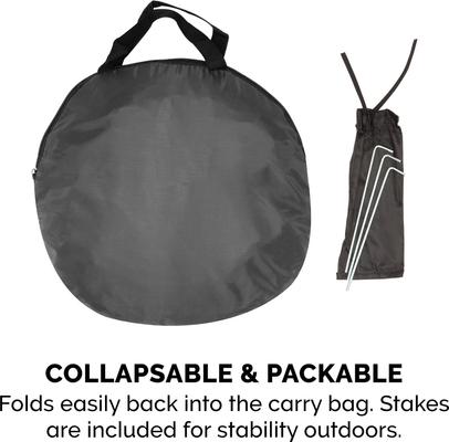 Show full view: FurHaven Soft-Sided Dog & Cat Playpen, Gray, Small slide 8 of 10