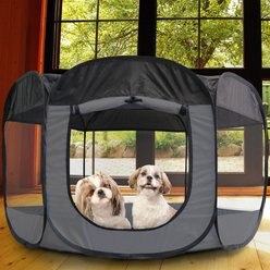 FurHaven Soft-sided Dog & Cat Playpen, Gray, X-Large slide 1 of 8