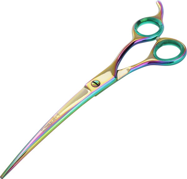 Sharf Gold Touch Rainbow Curved Pet Grooming Shear, 8.5-in slide 1 of 5