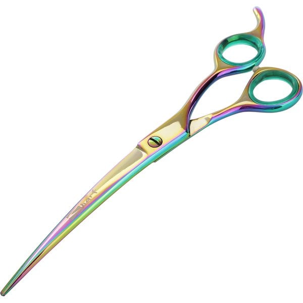 Sharf Gold Touch Fellschere Für Hunde – 16,5 Cm, Gebogen, Kugelspitze, Aus Japanischem Edelstahl