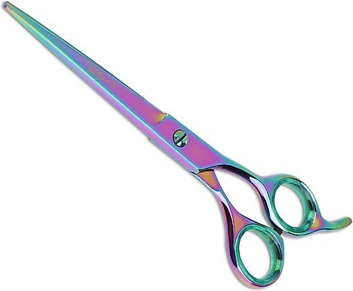 Sharf Gold Touch Rainbow 7.5" Straight & 6.5" Thinning Scissors Pet Grooming Shear Kit