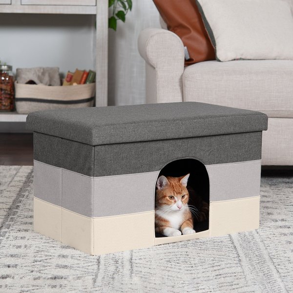 Cat shop bed ottoman