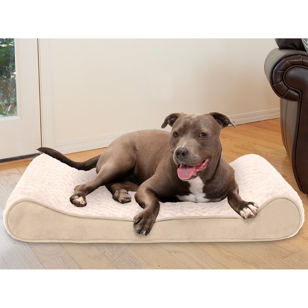 FurHaven Ultra Plush Deluxe Pillow Dog Bed with Removable Cover