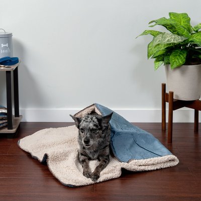 FurHaven Snuggly Warm Faux Lambswool & Terry Dog & Cat Throw Blanket, slide 1 of 1