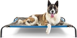FurHaven Plush Blanket for Elevated Dog Bed, Silver Gray, Large