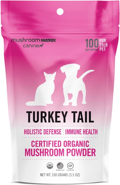 Canine Matrix Turkey Tail Holistic Defense Immune Support Dog Supplement, 3.5-oz bag slide 1 of 3
