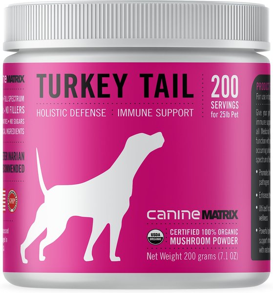Canine Matrix Turkey Tail Holistic Defense Immune Support Dog Supplement, 7.1-oz tub slide 1 of 4