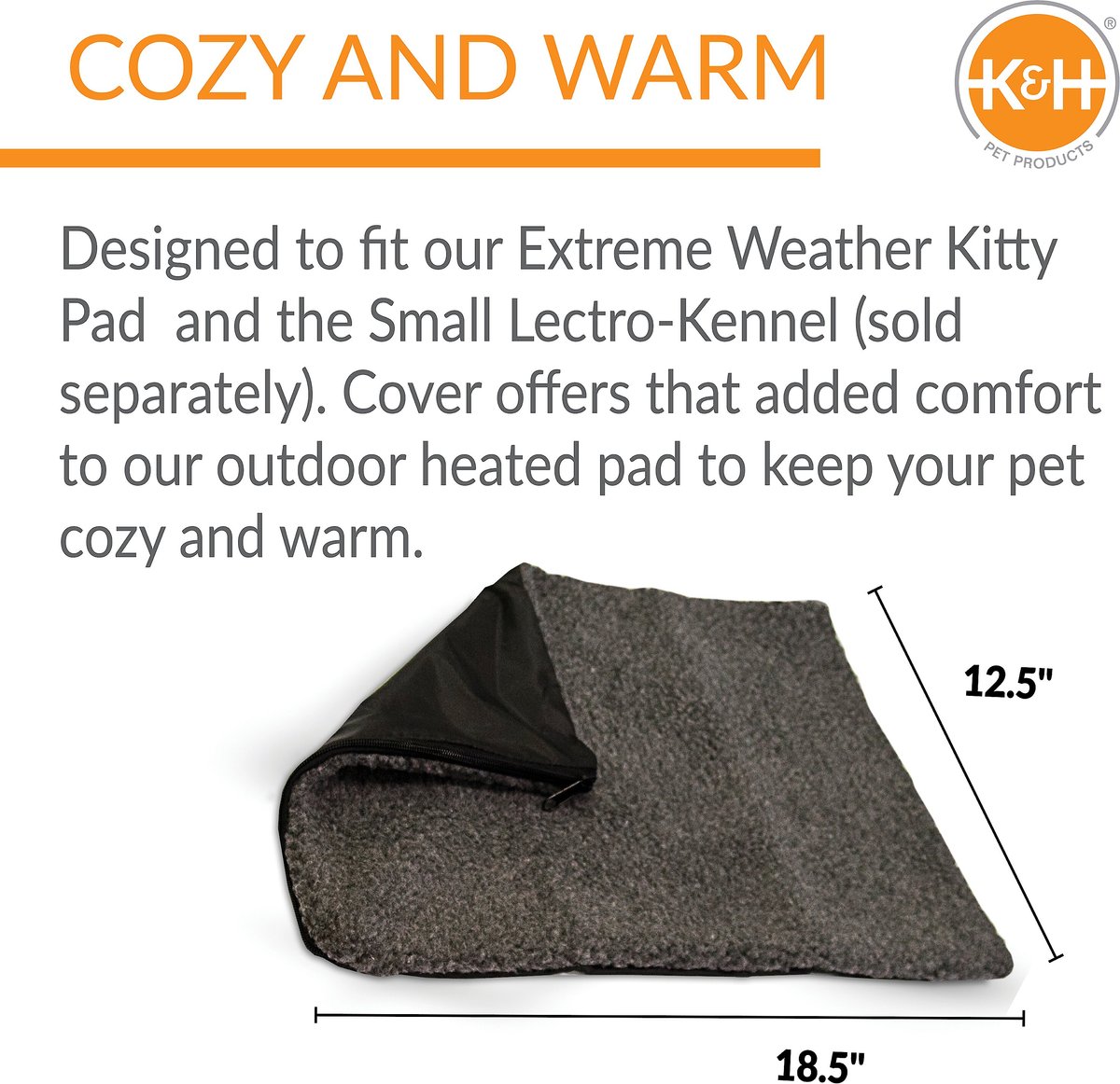 K&h pet products extreme weather hotsell kitty pad & fleece cover