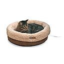 K&H Pet Products Thermo-Snuggle Cup Bomber Heated Dog & Cat Bed, Chocolate