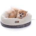 K&H Pet Products Thermo-Snuggle Cup Bomber Heated Dog & Cat Bed, Gray