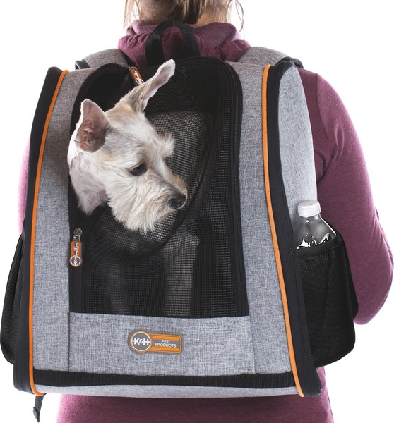 K&H Pet Products Dog Carrier Backpack, Gray slide 1 of 8