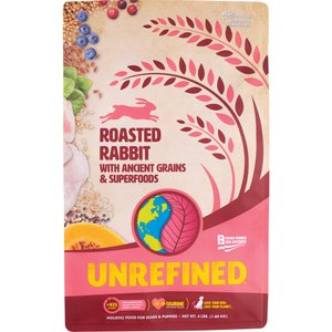 Earthborn Holistic Unrefined Roasted Rabbit with Ancient Grains & Superfoods Dry Dog Food, 4-lb bag