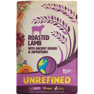 Earthborn Holistic Unrefined Roasted Lamb with Ancient Grains & Superfoods Dry Dog Food, 25-lb bag