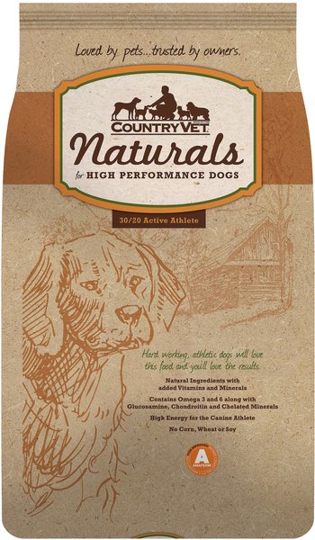 Country Vet Naturals 30/20 Active Athlete Dog Food, 5-lb bag slide 1 of 5