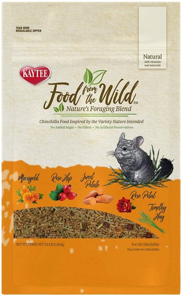 Kaytee Food From the Wild Chinchilla Food, 3-lb bag slide 1 of 9