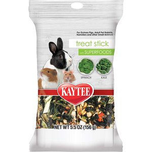 Kaytee Treat Stick with Superfoods Spinach & Kale Flavor Small Animal Treats, 5.5-oz bag