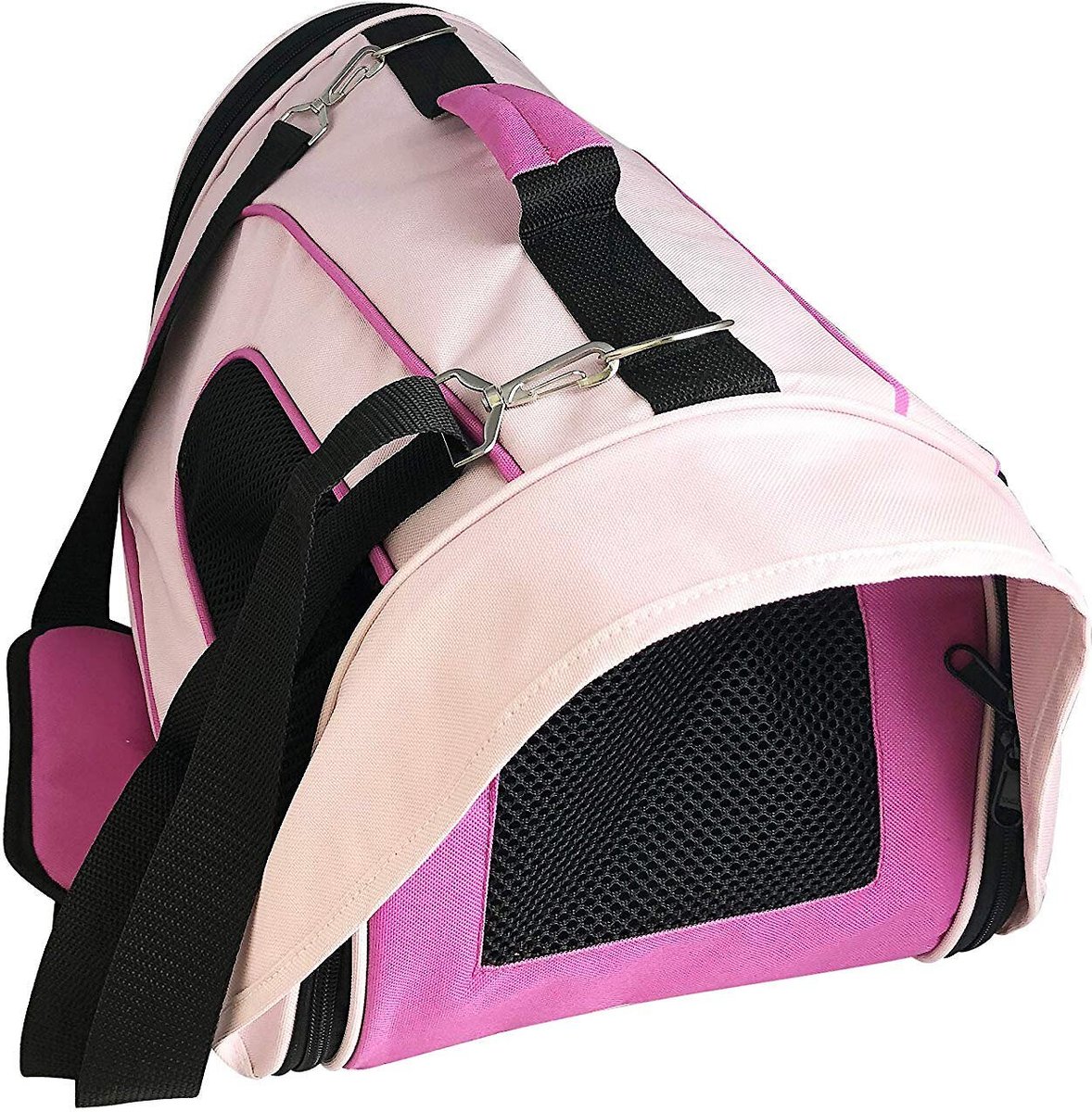 PET MAGASIN SoftSided AirlineApproved Dog & Cat Carrier Bag, Pink