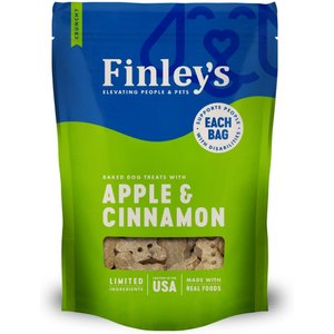 Finley's Barkery Wheat-Free Apple & Cinnamon Crunchy Biscuit Dog Treats, 12-oz bag