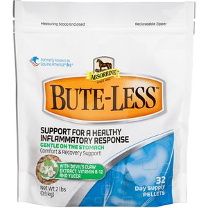 Absorbine Bute-Less Comfort & Recovery Pellets Horse Supplement, 2-lb bag