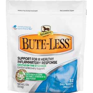 Absorbine Bute-Less Comfort & Recovery Cherry Flavor Pellets Horse Supplement, 2-lb bag