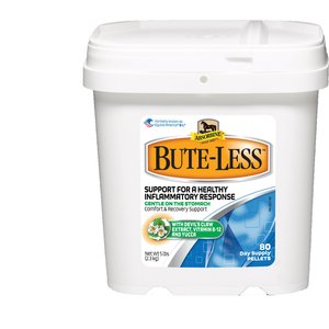 Absorbine Bute-Less Comfort & Recovery Cherry Flavor Pellets Horse Supplement, 5-lb tub
