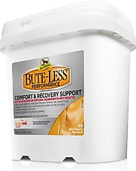Absorbine Bute-Less Performance Comfort & Recovery Pellets Horse Supplement, 3.75-lb tub