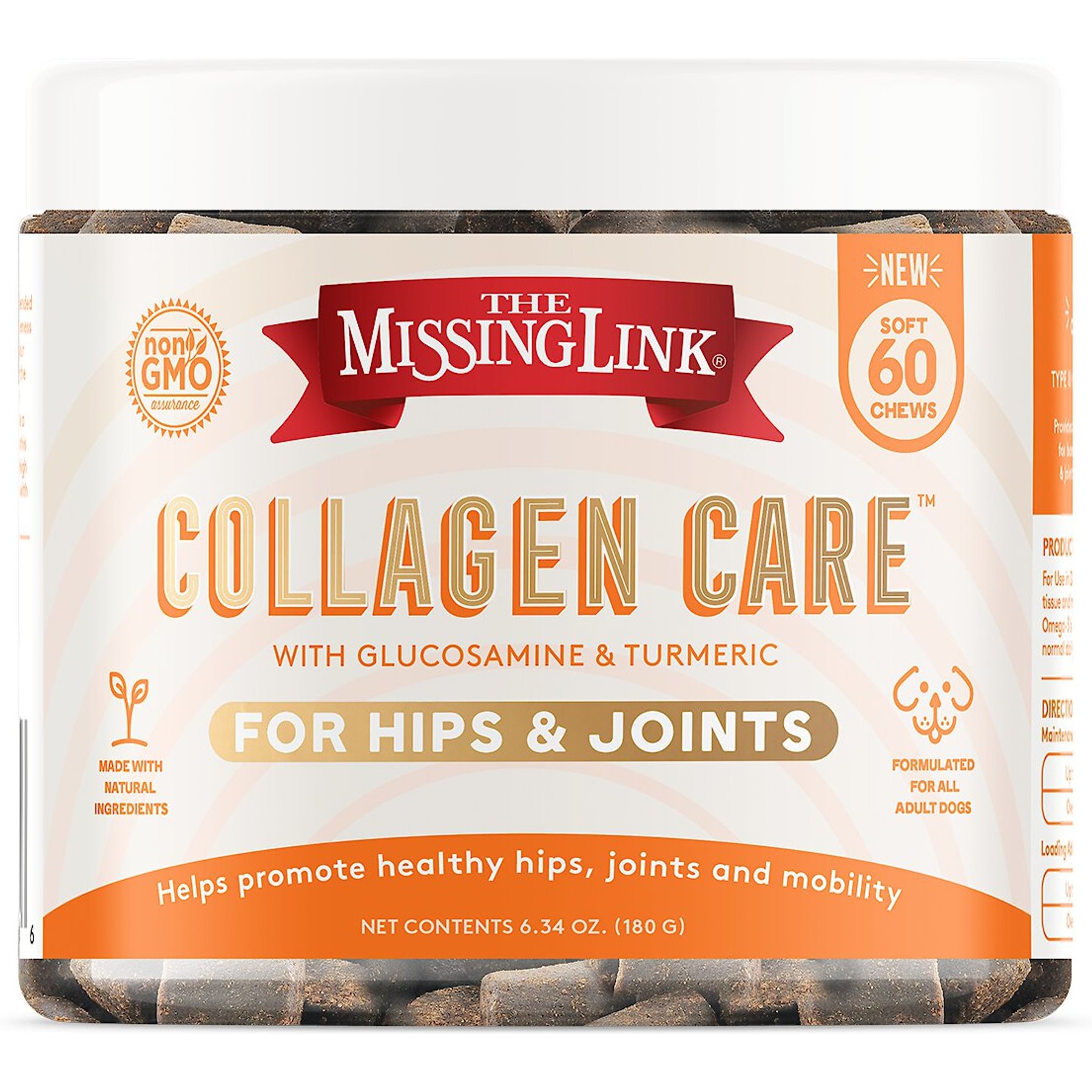 The Missing Link Collagen Care Calm & Focus Soft Chews Dog Supplement