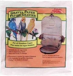 Living World Bird Cage Gravel Paper, 11-in