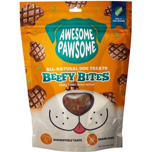 Awesome Pawsome Beefy Bites Dog Treats, 3-oz bag