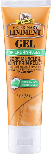 Absorbine Veterinary Sore Muscle & Joint Pain Relief Horse Liniment Gel, 3-oz tube slide 1 of 1
