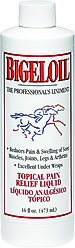 Absorbine Bigeloil Sore Muscle & Joint Pain Relief Horse Liniment Liquid, 16-oz bottle