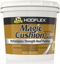 Absorbine Hooflex Magic Cushion Xtreme Performance Strength Horse Hoof Packing, 2-lb tub