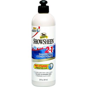 Absorbine Showsheen 2-In-1 Horse Shampoo & Conditioner, 20-oz bottle